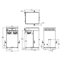 Bunn ITCB Infusion Series Twin HV Tea/Coffee Brewer - Dual Voltage 