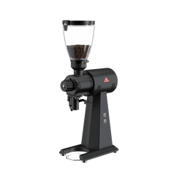 Mahlkonig EK43 allround coffee grinder in matte black with the standard 1200g bean hopper