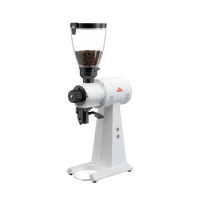 Mahlkonig EK43 allround coffee grinder in matte white with the standard 1200g bean hopper