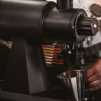 Mahlkonig EK43S space-saving allround grinder in a lifestyle setting