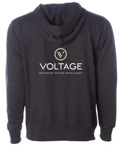 Voltage Black Midweight Hoodie 