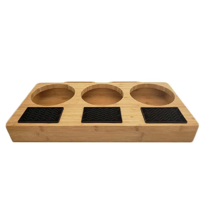 Bamboo Triple Coffee Airpot Rack 