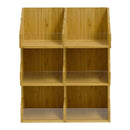 Bamboo 6 Section Vertical Condiment Organizer 