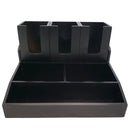 Bamboo 6 Section Condiment & Cup Rack 