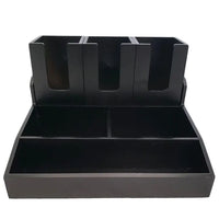 Bamboo 6 Section Condiment & Cup Rack 