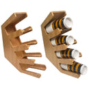 Bamboo 4 Section Cup Rack 