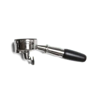 Image of La Marzocco Double Spouted Portafilter Fixed Spout Wood Maple Walnut Stainless - Voltage Coffee Supply™