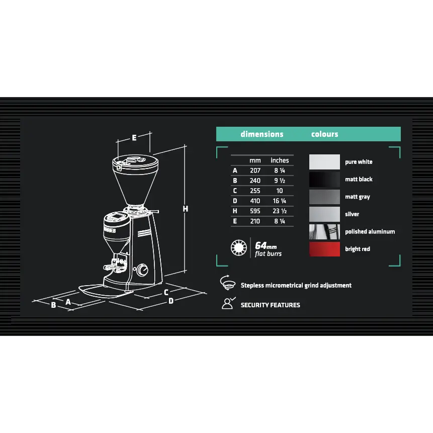 Buy Mazzer Super Jolly V Pro Electronic Grinder | 64mm