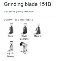 Image of Mazzer Major Royal ZM Grinder Burr Set 151B 83mm - Voltage Coffee Supply™