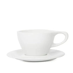 notNeutral notNeutral Lino Small Latte Cup & Saucer - One Dozen Cups & Mugs White