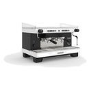 Voltage Coffee Supply™ Sanremo Zoe Competition Volumetric Espresso Machine 2 Group White & Black Front View