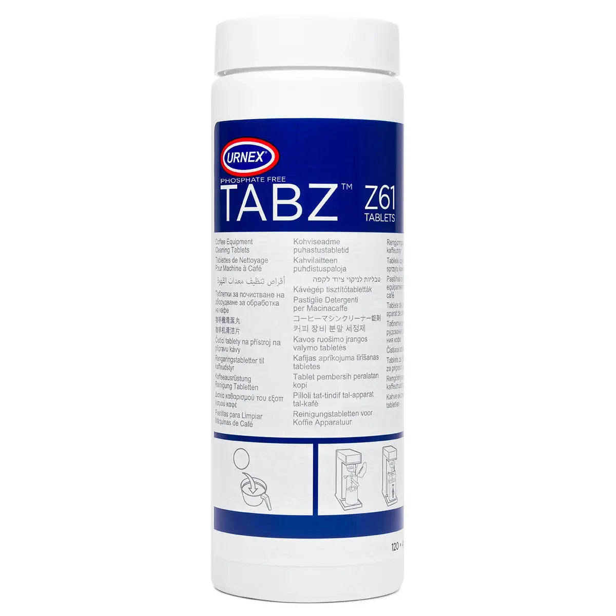 Urnex Urnex Tabz Coffee Equipment Cleaning Tablets 120 Count Cleaners